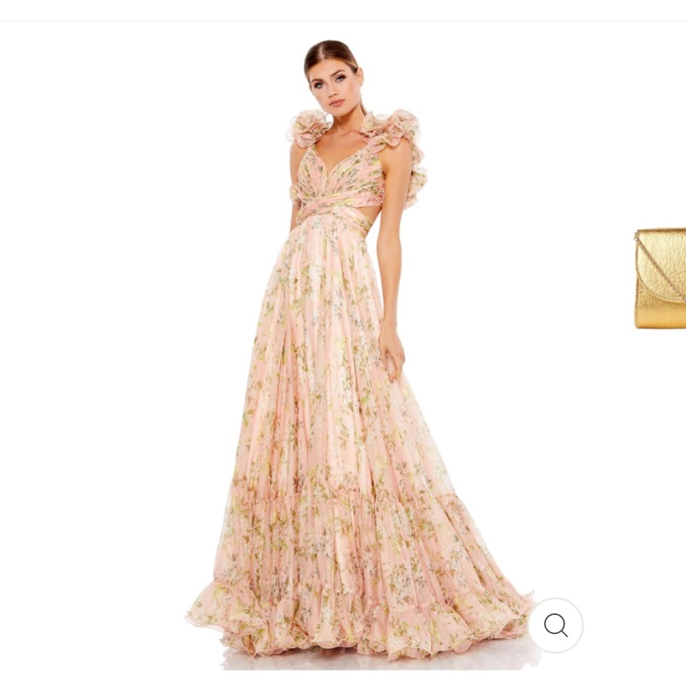 Mac Duggal Floral Maxi Dress